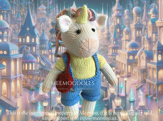 Knitting Pattern Auren the Unicorn