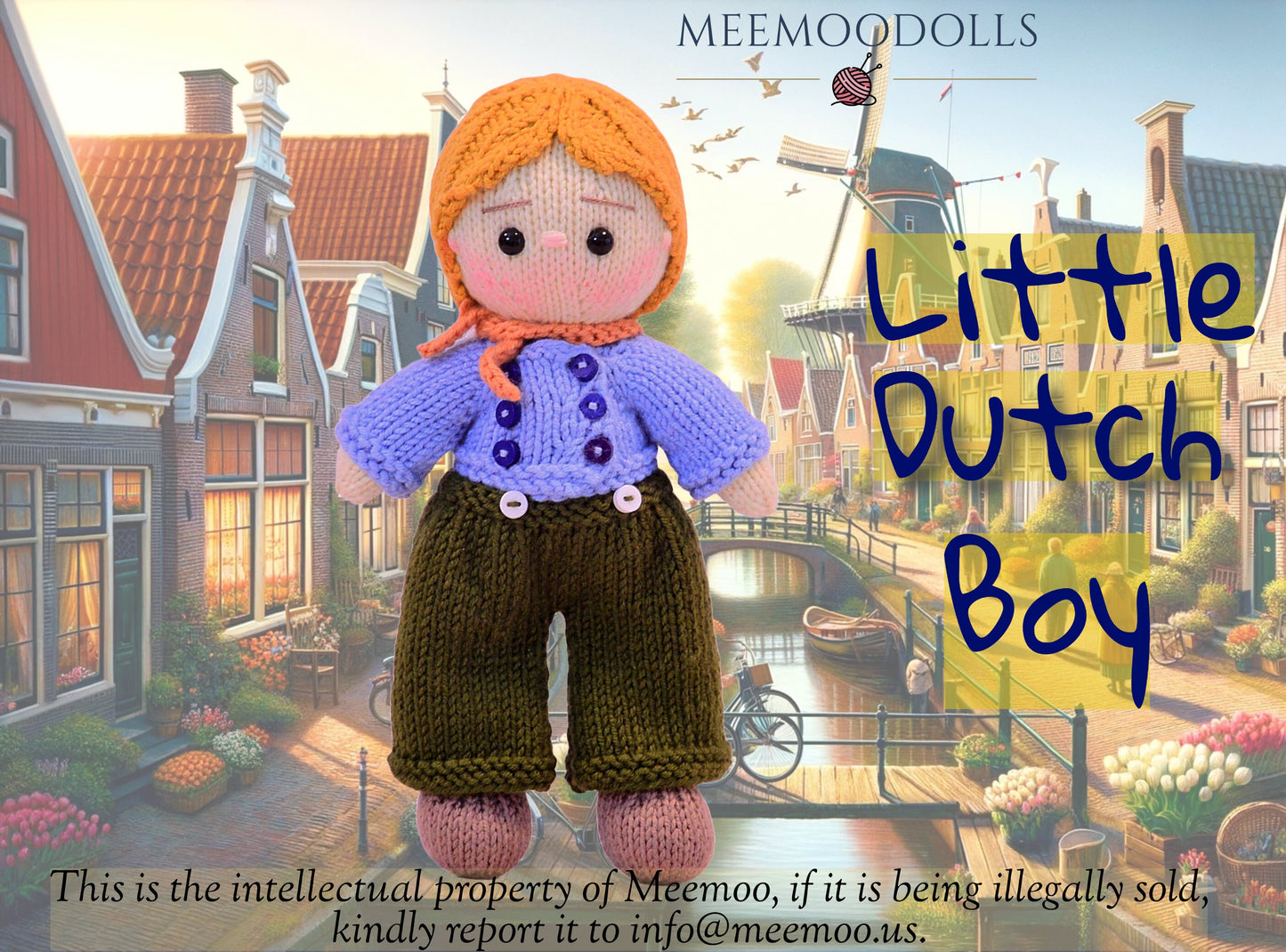 Global Tapestry Tots: Finn- A Dutch Boy Knitting Pattern