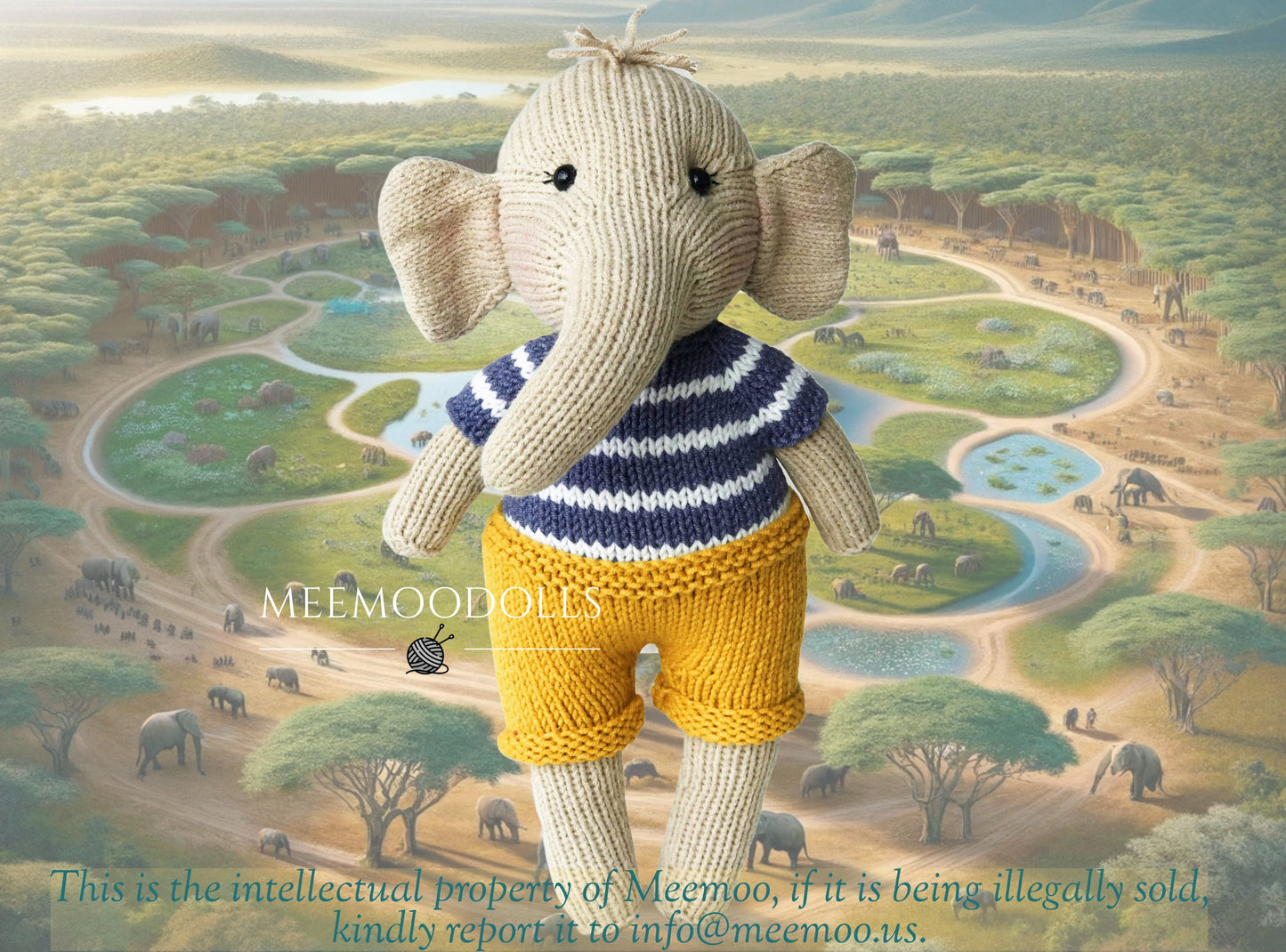 Fanny the Elephant Knitting Pattern