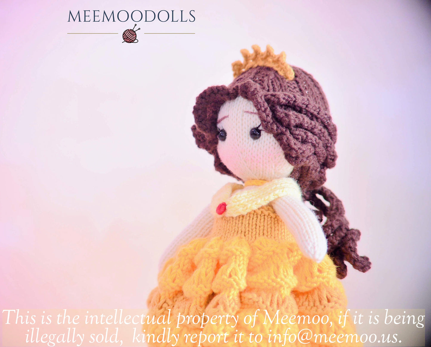 Enchanting Belle Étoile Doll Knitting Pattern - Handcrafted French Fairytale Princess. Meemoodolls