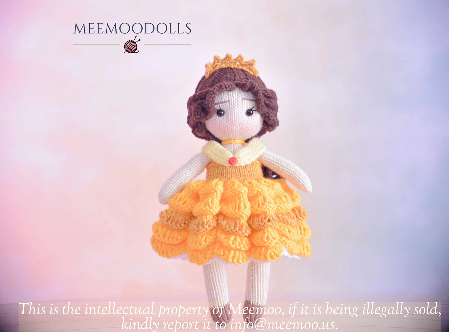 Enchanting Belle Étoile Doll Knitting Pattern - Handcrafted French Fairytale Princess. Meemoodolls