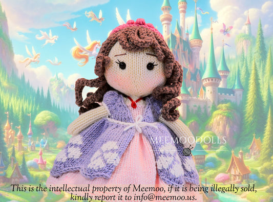 Knit Little Princess. Knitted Toy Patterns. Meemoodolls.